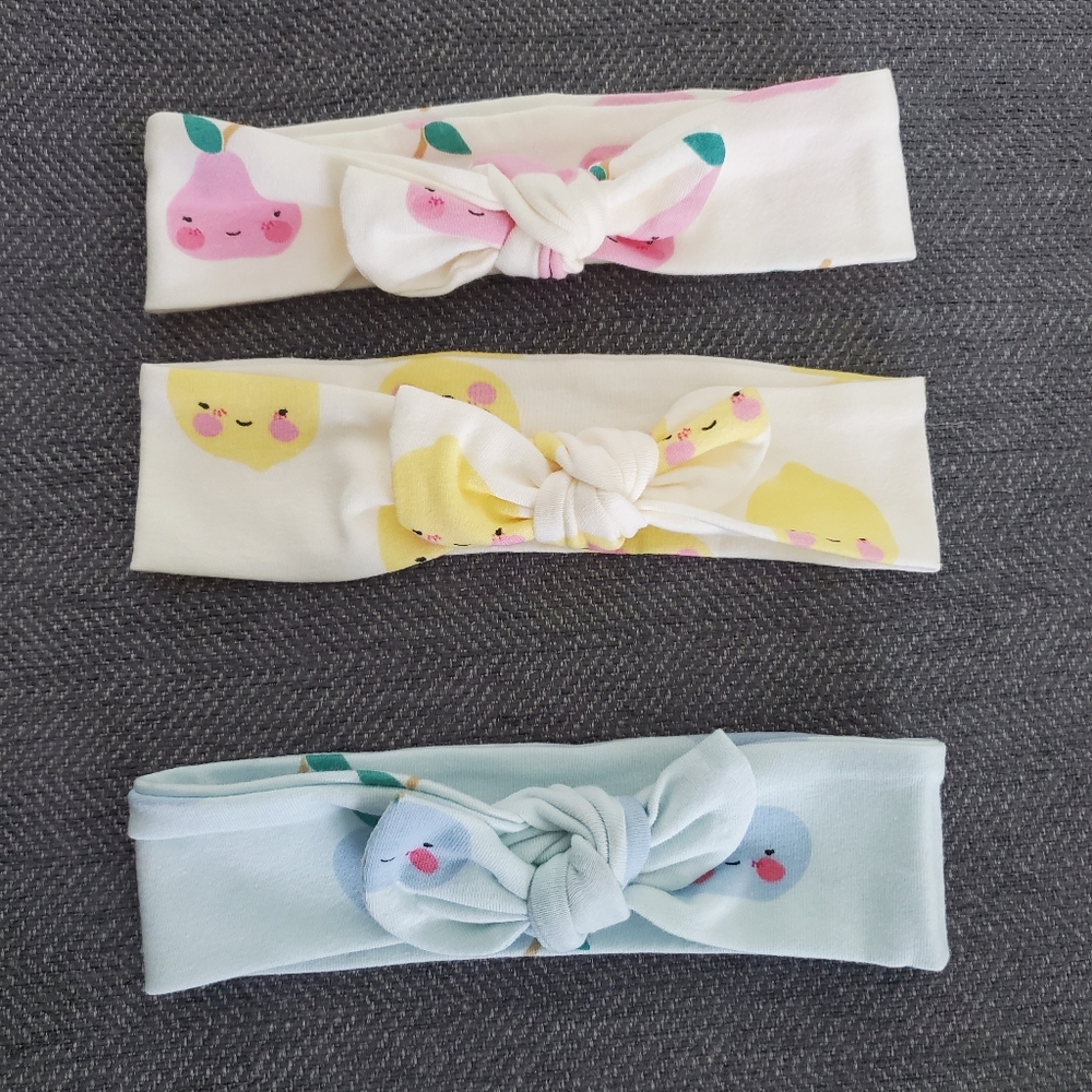 Organic Knotted Fruit Headbands NEW